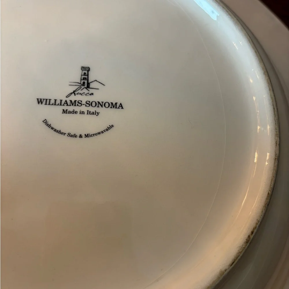 Williams-Sonoma Luca Handpainted XL Pasta Serving Bowl Made in Deruta Italy